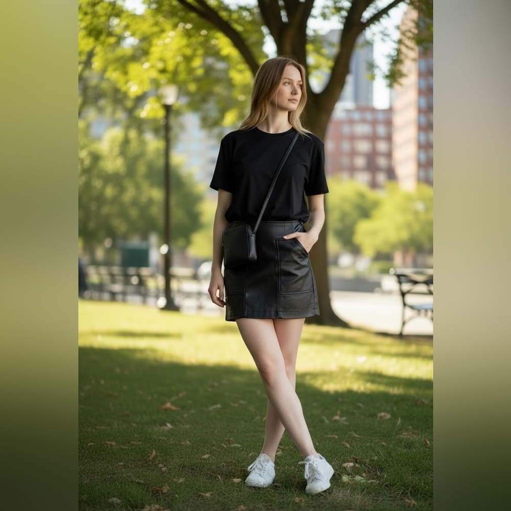 NWT Vero Moda faux leather miniskirt